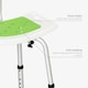 image 9 of HOMCOM Shower Stool for Elderly Disabled Adjustable Shower Stool Green