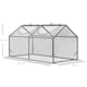 image 3 of Outsunny Greenhouse Plants Foil Tomato Vegetable House W 2 Windows White