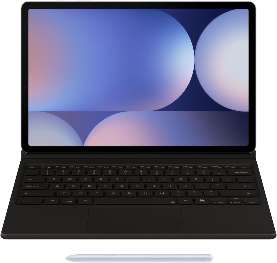 image 1 of Samsung Galaxy Tab S9/S10 Plus FE 12.4 Book Cover French Keyboard AI Key Black - EF-DX825BBEGFR