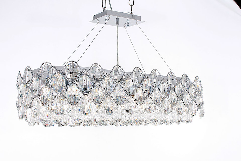 image 1 of Raina 10 Light Chrome Crystal Light