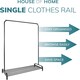 image 7 of House of Home Clothes Rail Garment Rack With Shoe Storage Shelf Adjustable Feet Easy Build