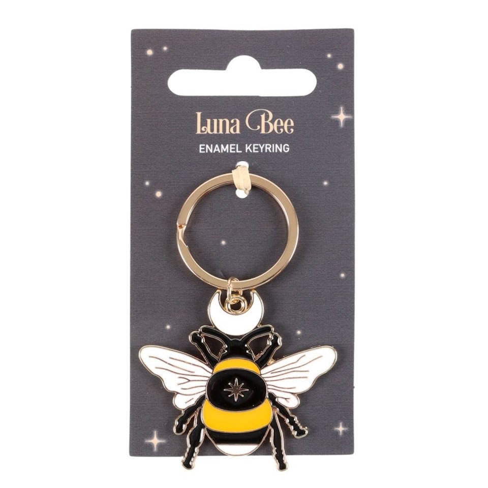 image 1 of Forest Bee Enamel Keyring