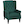 Dark Green, HOMCOM Accent Chair Wingback Armchair Tufted Club Wood Fabric, Dark Green Green | Dark Green
