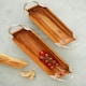image 5 of Interiors by Premier Acacia Wood Rectangular Dish, Wooden Serving Tray, Elegant Food Platter, Polished Timber Display Board
