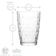 image 3 of LAV Artemis Highball Glasses - 415ml - Clear - Pack of 6 Clear