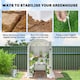 image 6 of Outsunny Walk-in Greenhouse Garden Plant Growhouse with Roll-up Door, White | White | White
