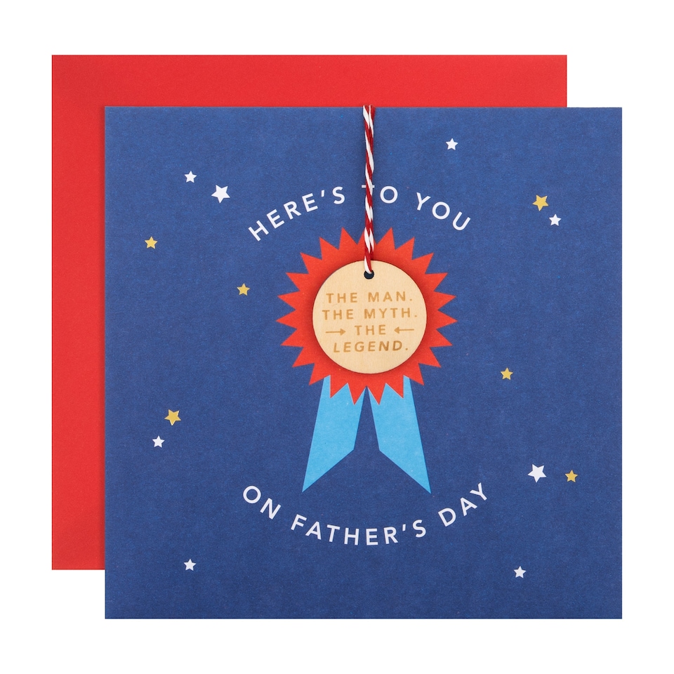 image 1 of Hallmark Father's Day Card - 'The Man The Myth The Legend' Keepsake
