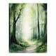 image 3 of Sage Green Springtime By Kath Raymond Forest Black Framed Wall Art Print A4