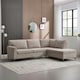 image 8 of Roma 4 Seater Fabric Corner Sofa | Brown | Sand