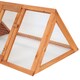 image 5 of Wooden Outdoor Triangle Rabbit Guinea Pig Pet Hutch Run Cage
