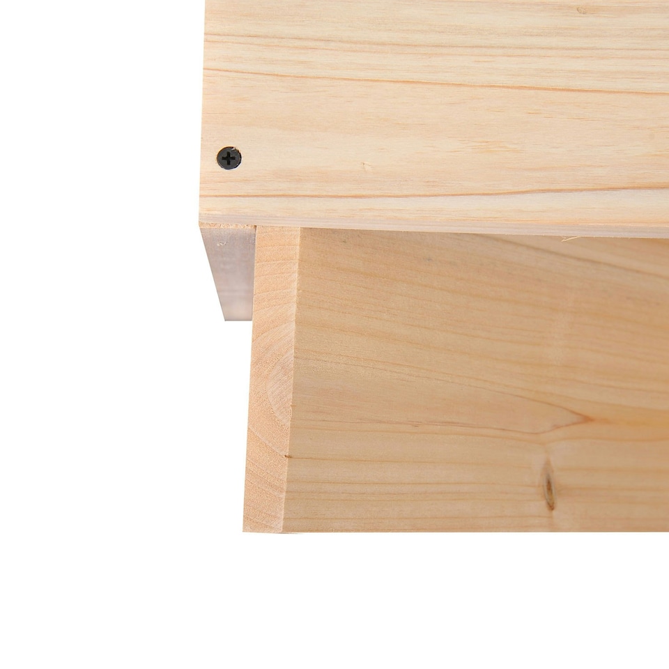 image 1 of HOMCOM 24 BottleWine Rack, X-cube Wine Holder for Kitchen, Natural
