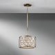 image 2 of Lucia 1 Light Ceiling Cylindrical Pendant Polished Silver, E27