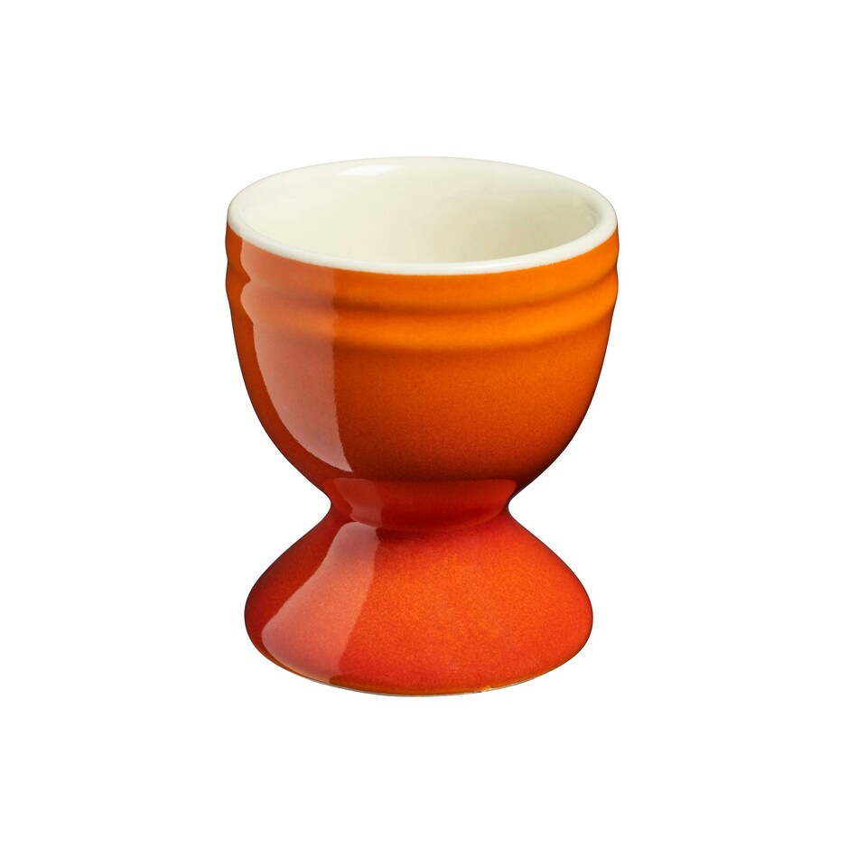 image 1 of Cooks Professional 4 Piece Egg Cup Set | Made From Durable Stoneware | Orange