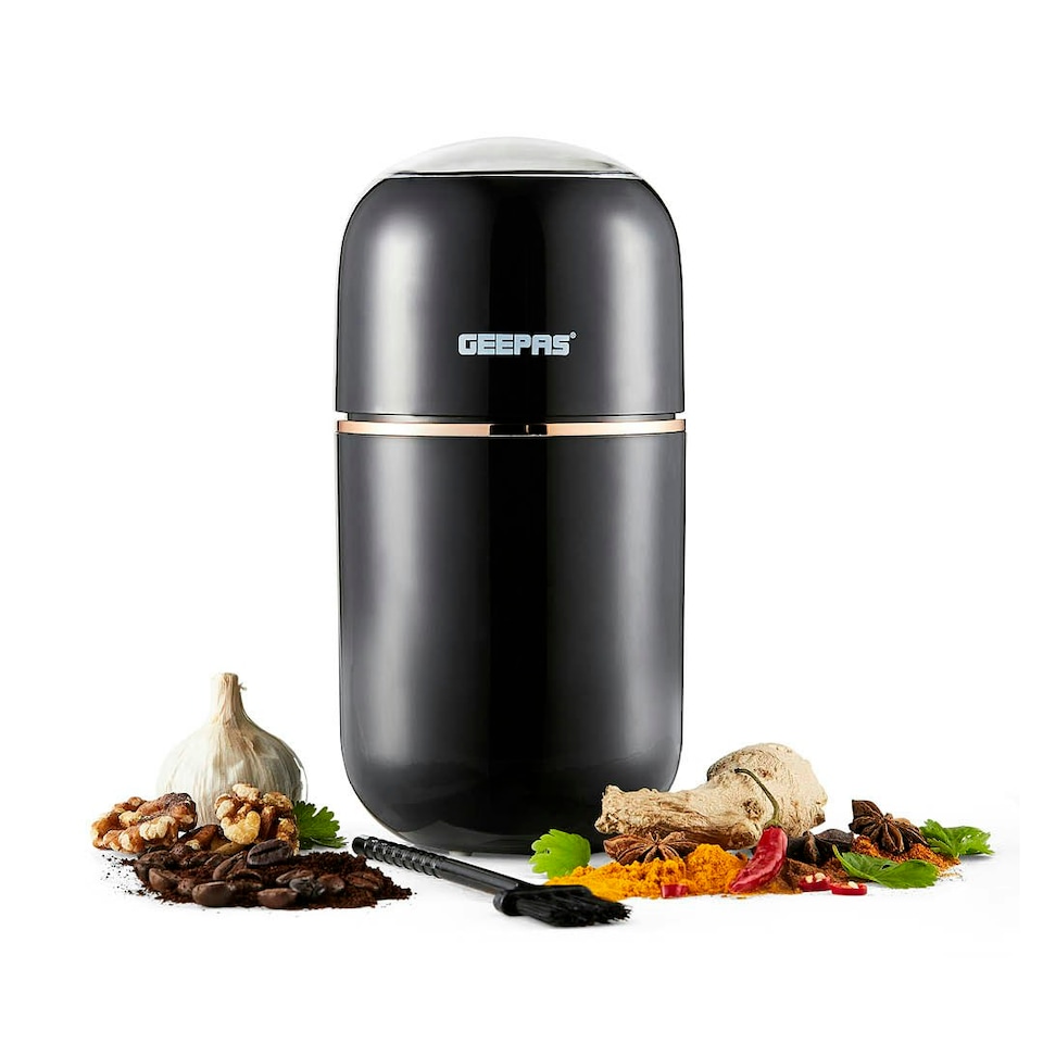 image 1 of GEEPAS Coffee Grinder 80 g, Capacity Stainless Steel Bowl & Double Blades