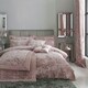 image 6 of Catherine Lansfield Crushed Velvet Blush Duvet Cover Set Pink | Double