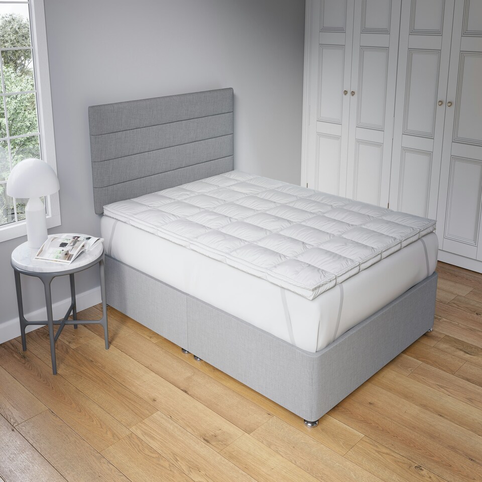 10cm Extra Thick Microfibre Soft Touch 4 Inch Mattress Topper White | Single