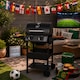 image 2 of Outdoor 2 Burner Steel Gas BBQ Grill Side Shelves Rack Bottle Opener & Regulator Kit