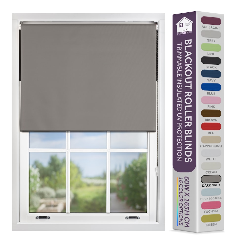 image 1 of 100cm Wide Blackout Roller Blind 165cm Drop