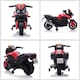 image 8 of HOMCOM Kids 6V Electric Motorcycle Ride-On Toy Battery 18 - 48 months Red