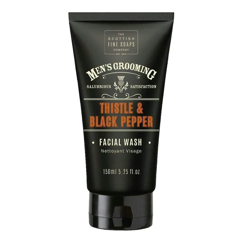 Scottish Fine Soaps Company Men's Facial Wash Thistle & Black Pepper 150ml