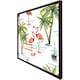 image 2 of Flamingo & palm trees (Picture Frame) Black | S