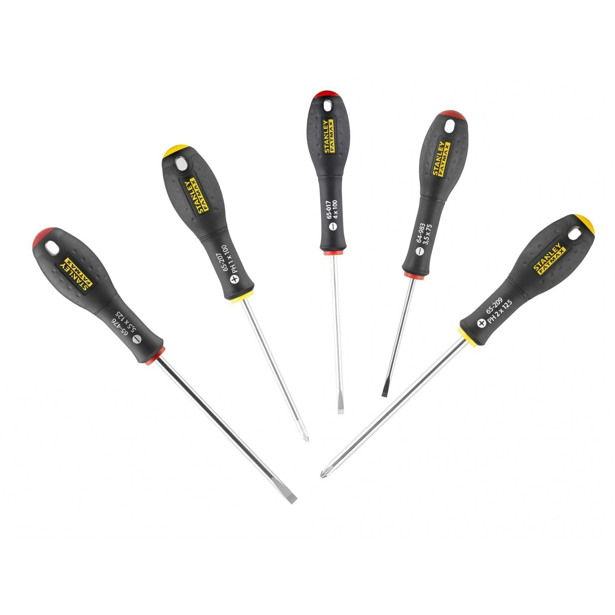 Stanley Hand Tools Fatmax Screwdriver Set, 5 Piece - Multi Colour - One Size