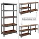 image 1 of House of Home Steel Racking Shelving 5 Tier Heavy Duty Garage Storage Racks Shelf Metal Unit Grey