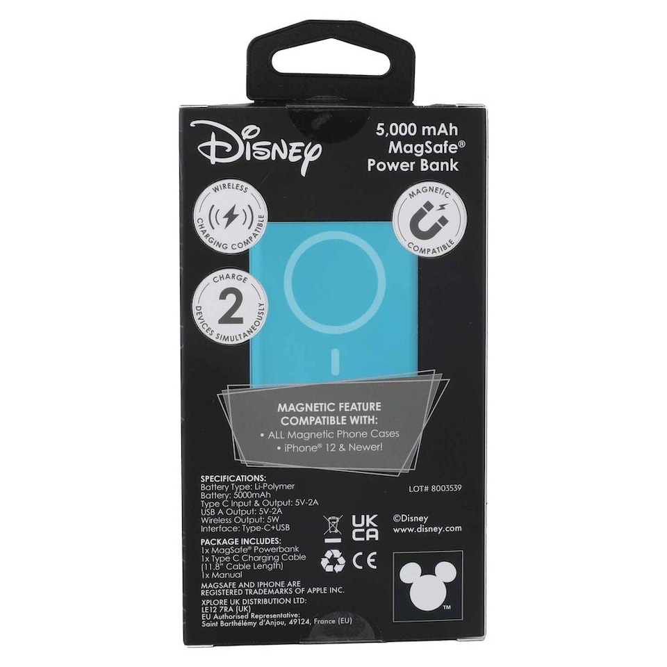 image 1 of Stitch 5000Mah Magnetic Power Bank Kawaii