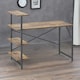 image 2 of Industrial 4 Tier Writing Desk With Steel Frame Brown