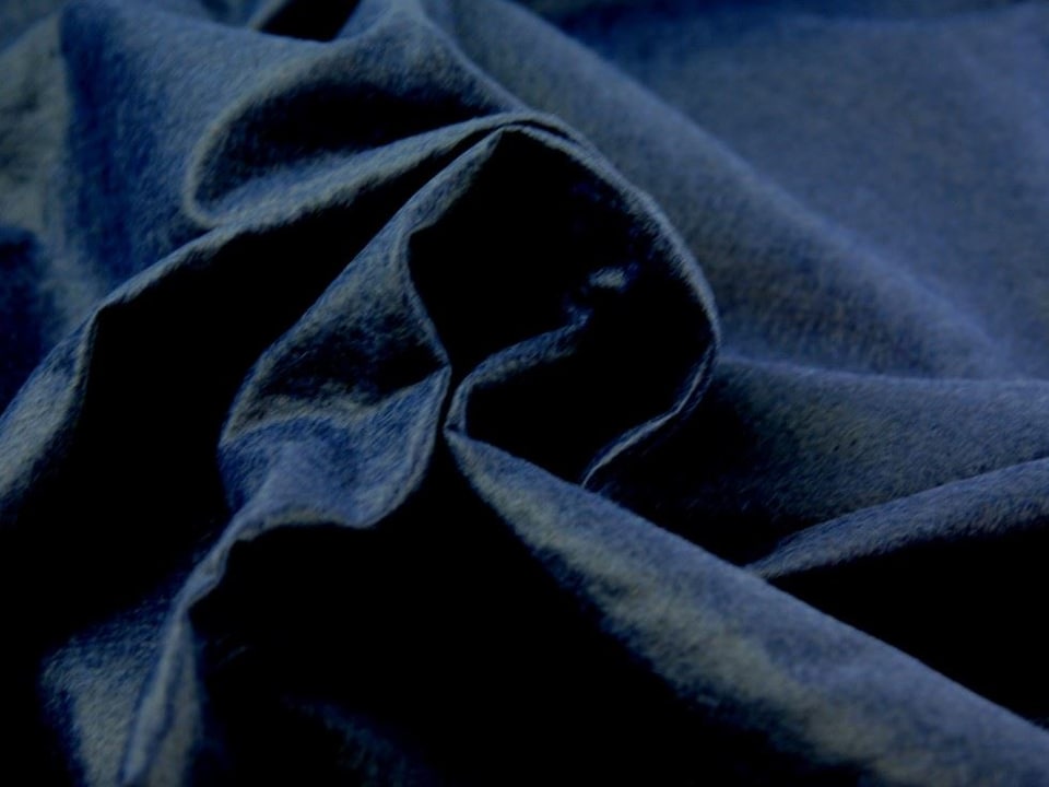 Navy Wool Felt Fabric for Toy Making, 180cm / 70" Wide - per metre
