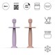 image 1 of Matchstick Monkey Training Toothbrush Dusty Pink & Lilac 2 Pack