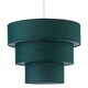 image 2 of Set of 2 Barty - Dark Green 38cm Tiered Pendant Shades Green