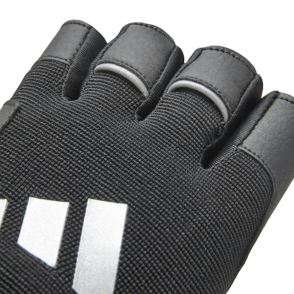 image 1 of Adidas Wrist Wrap Training Gloves Black | XL