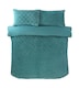 image 3 of Luxury Check Teddy Polyester Fleece Duvet Cover Set with Pillowcase | Blue | Double