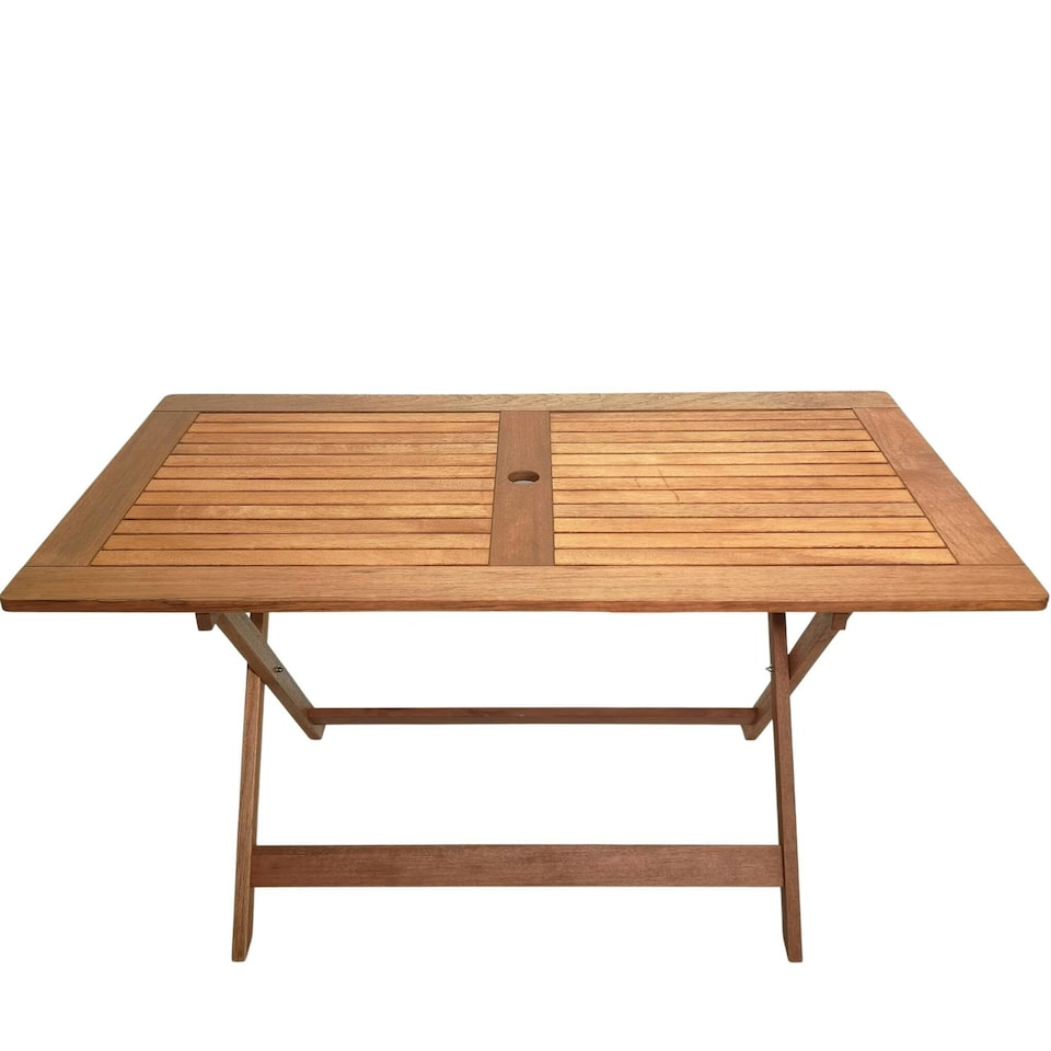 image 1 of Windermere Outdoor 6 Person Folding Rectangular Wooden Table