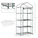 image 3 of Outsunny Portable 4-Tier Mini Greenhouse Plant Grow House Shed w Clear Cover