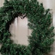 image 7 of 60cm Plain Green Christmas Wreath with 160 Tips