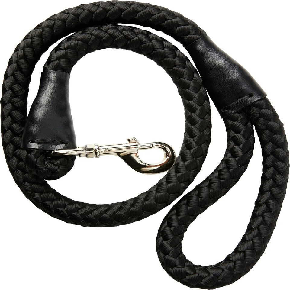 Ancol Nylon Super-Sized Rope Lead Black, 1.07 m Length by Extra Thick 20 mm Width N/A