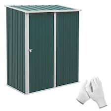 Outsunny Outdoor Storage Shed w/ Lockable Door for Garden, Brown