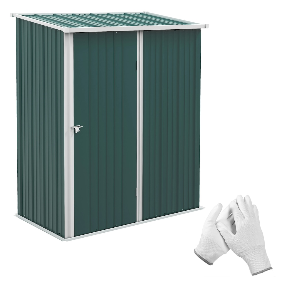image 1 of Outsunny Outdoor Storage Shed w/ Lockable Door for Garden, Brown