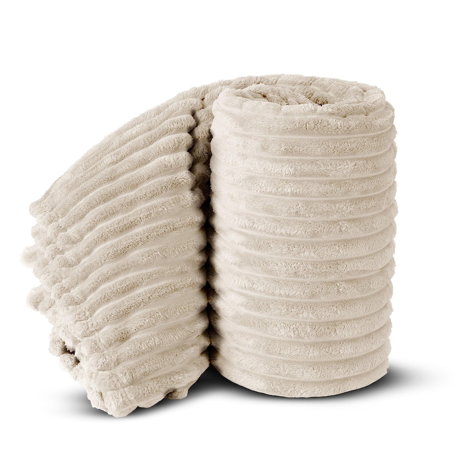 image 1 of Velosso Super Soft Chunky Cord Blanket Throw