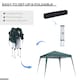 image 4 of Outsunny 3 M x 3 M Base 2.5 M x 2.5 M Top Pop Up Gazebo, 2 Person Setup Instant with Carry Bag, Height Adjustable Slant Leg Party Tent Instant Event Shelter for Garden, Patio | Green