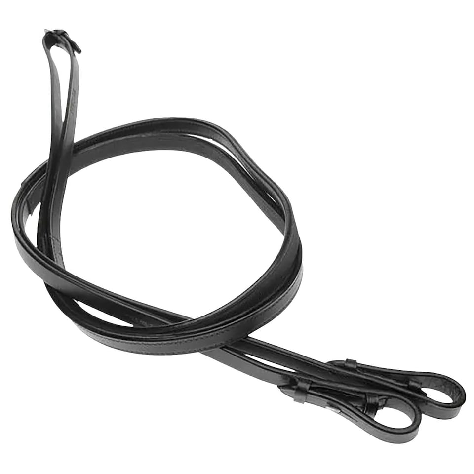 image 1 of Kincade One Sided Rubber Reins - Black - 54in