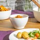 image 4 of Bormioli Rocco Toledo Glass Cereal Bowls - 12cm - White - Pack of 4 White