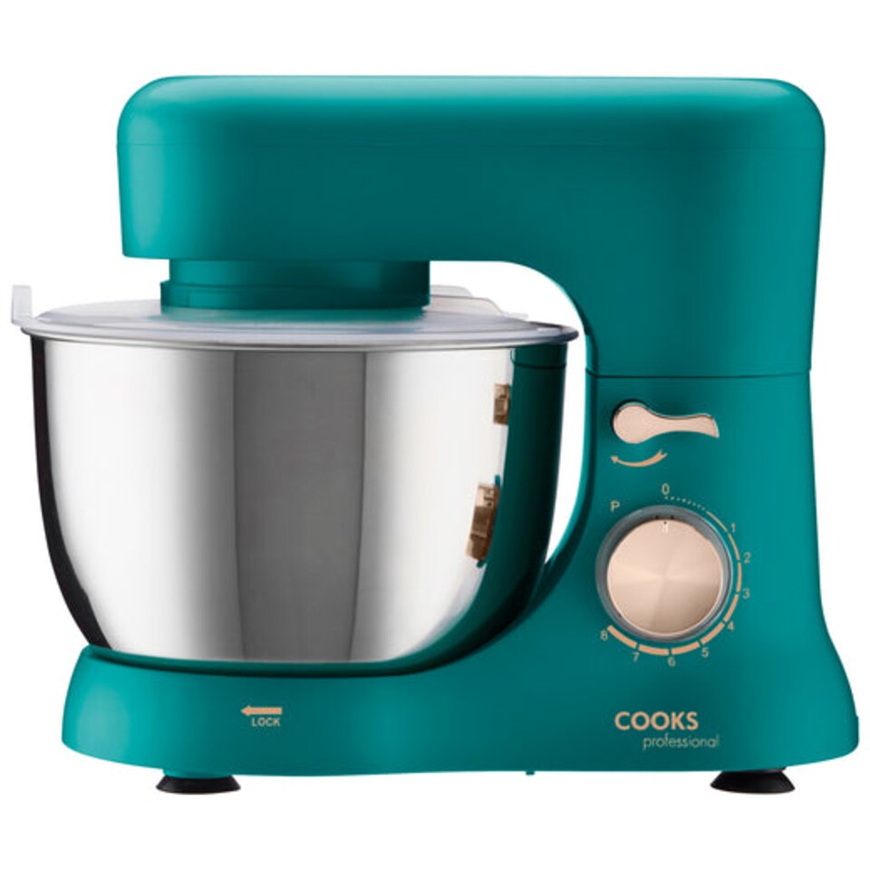 image 1 of Cooks Professional 1000W Stand Mixer with 4.5L Mixing Bowl & 8 Speeds | Blue | Teal