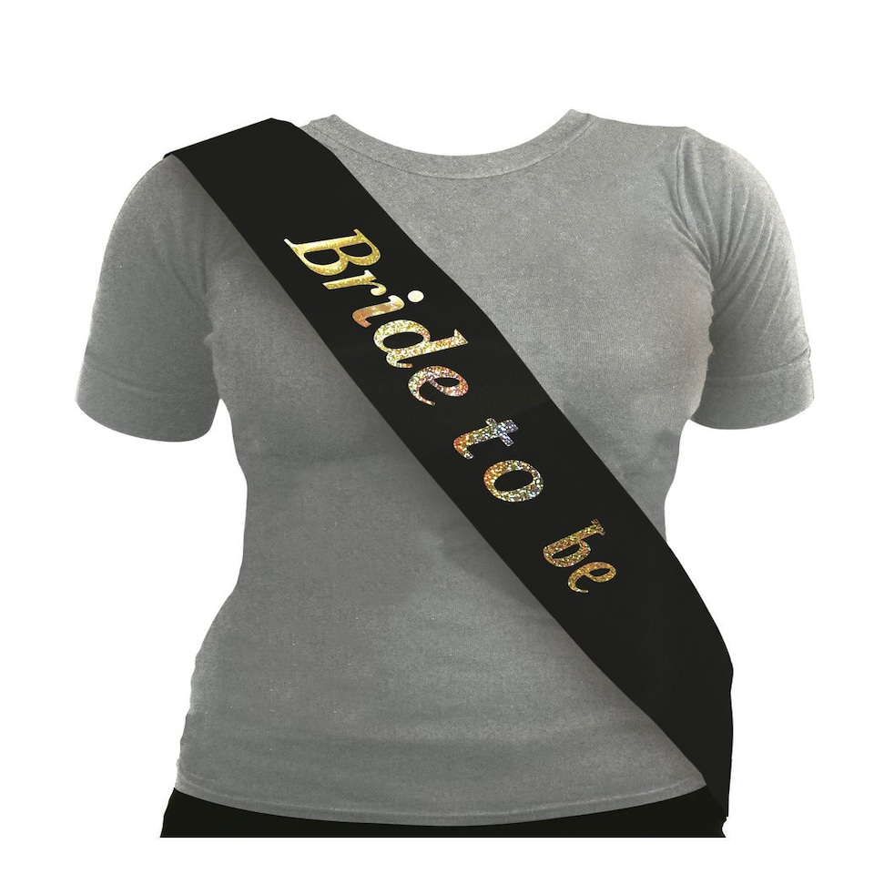 image 1 of Sash Bride To Be Black