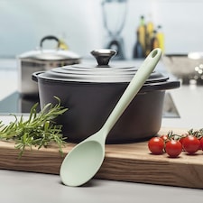 Zeal Silicone Cooking Spoon, 28cm, Sage Green
