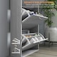 image 10 of HOMCOM Slim Shoe Storage Cabinet with 3 Flip Drawers, Grey