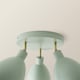 image 6 of ValueLights Millie Green Scallop 3 Way Adjustable Spotlight & Bulbs | Green