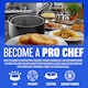 image 3 of 20cm Non Stick Chip Pan With Strainer Basket Non Stick With Handles Fry Chips Cookware